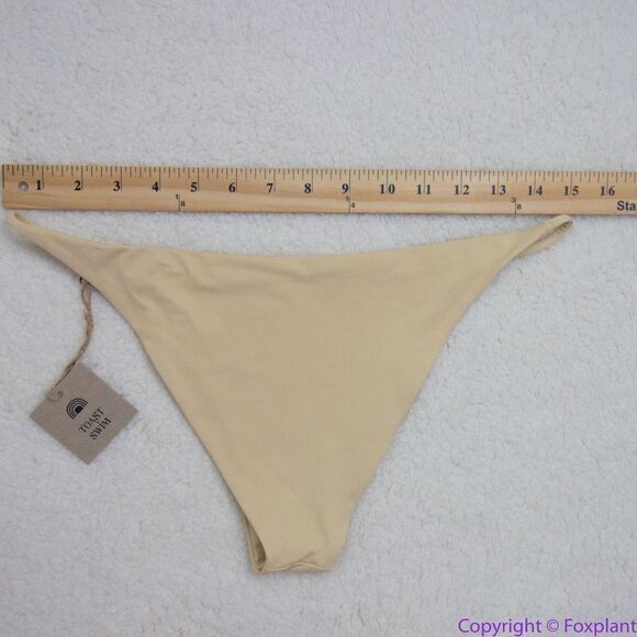 NEW Toast Swim Free People String Bikini Bottom in beige , XL - Picture 2 of 16